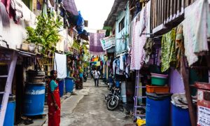 Трущобы Дхарави в Индии