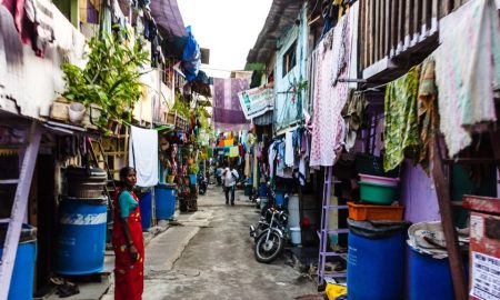 Трущобы Дхарави в Индии