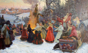 Празднование Масленицы на Руси