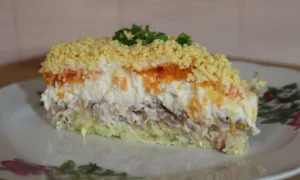 салат Селедка в мимозе