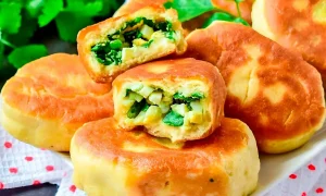 пирожки с луком и яйцом