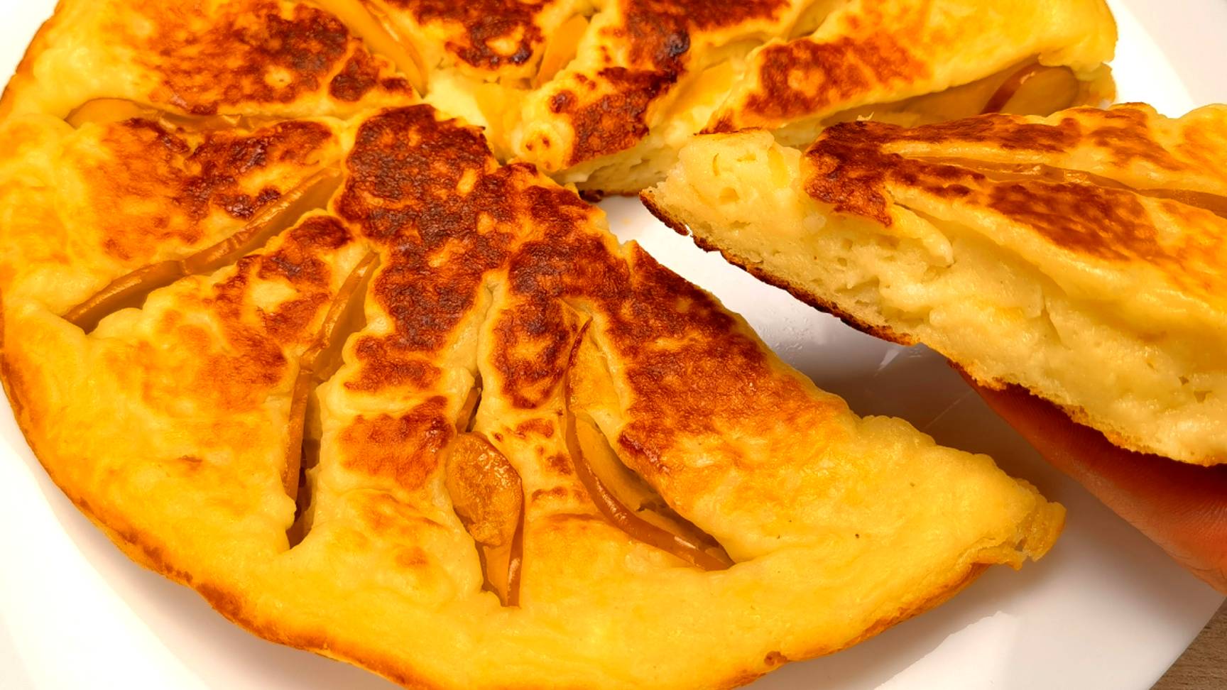 творожная лепешка