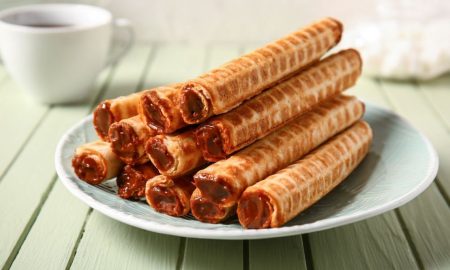 трубочки со сгущенкой