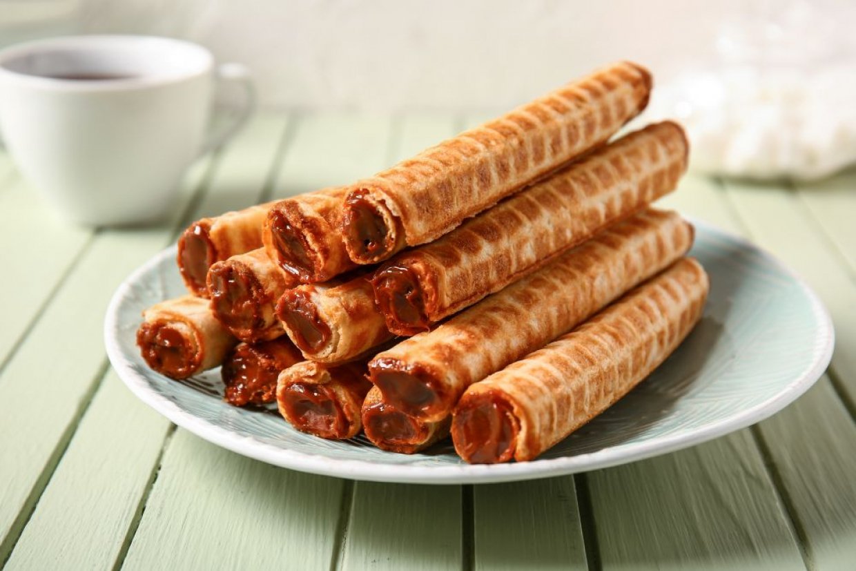 трубочки со сгущенкой