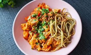 спагетти с курицей