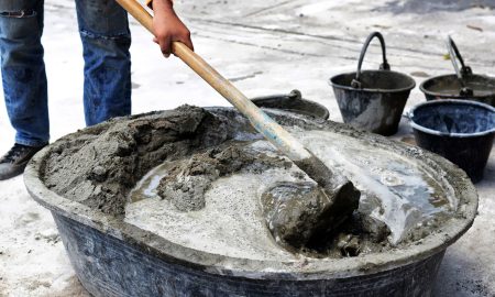 замешивание бетона