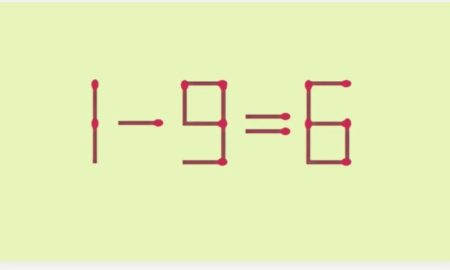 из спичек выложено уравнение