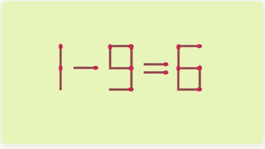из спичек выложено уравнение