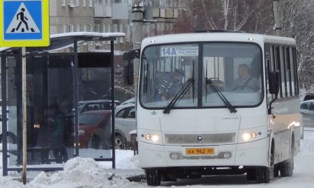 Автобус маршрута № 14А в Краснотурьинске