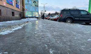 гололед на дороге
