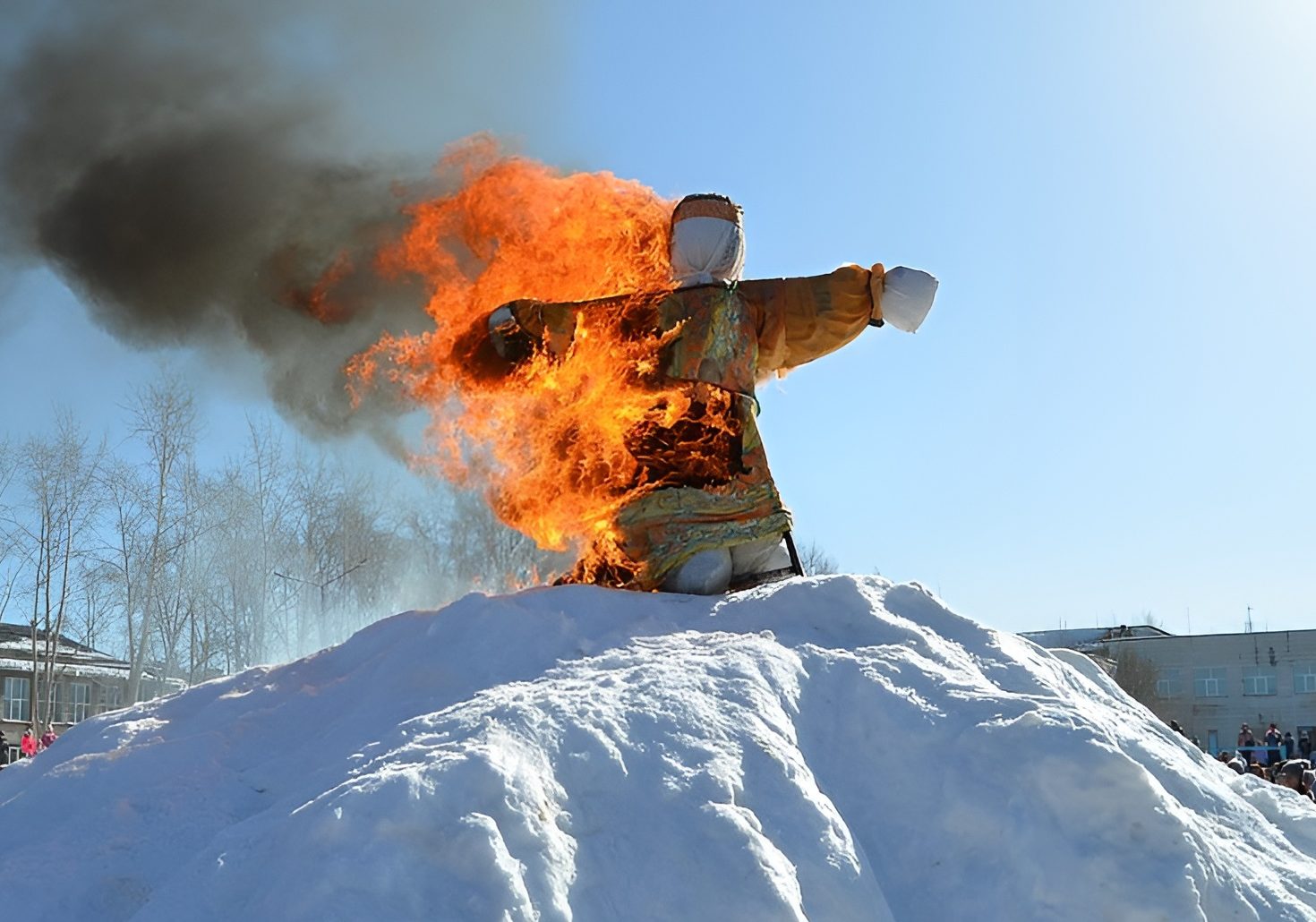 Празднование Масленицы в Асбесте в 2024 году.