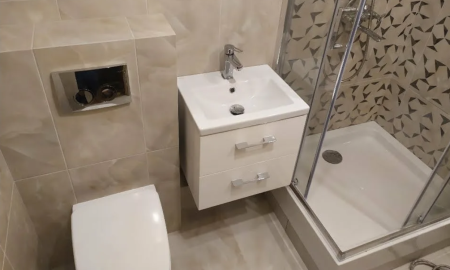 современный совмещённый санузел