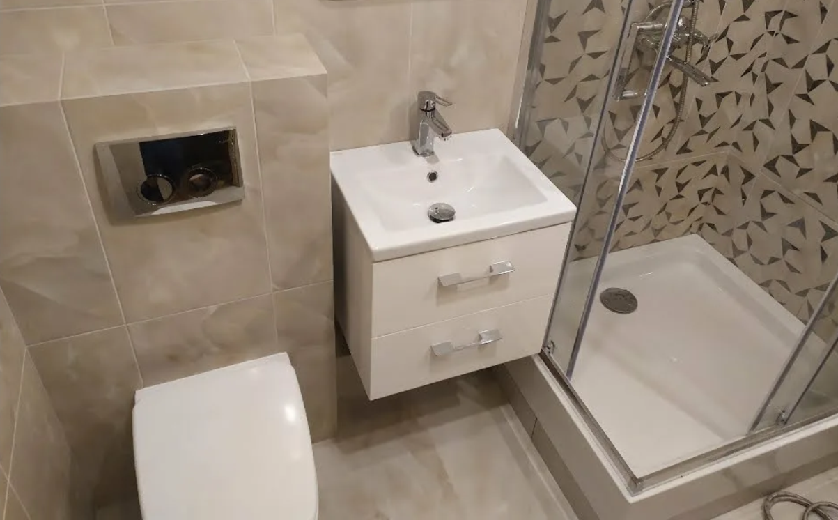 современный совмещённый санузел