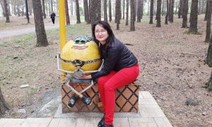 Наталья Крылова на прогулке