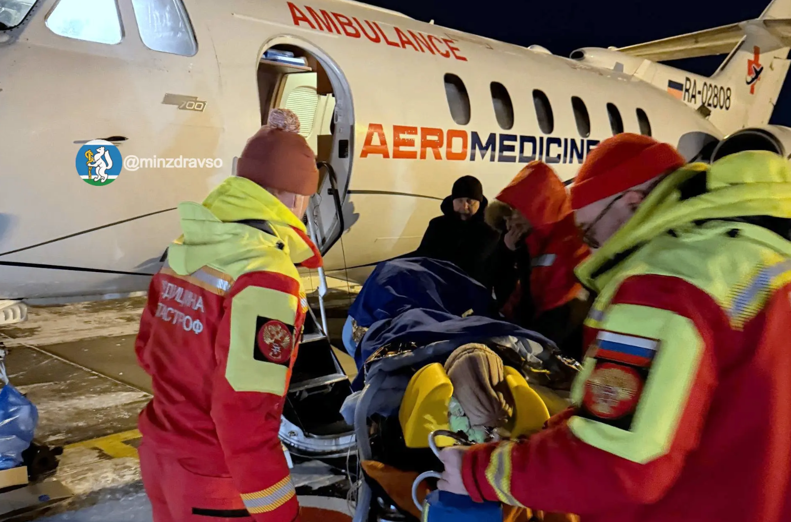 Перевозка пациентки в Москву
