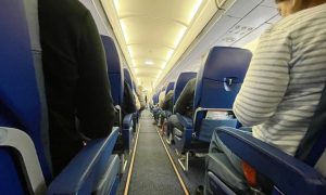 салон самолёта