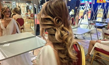 причёска модели на конкурсе