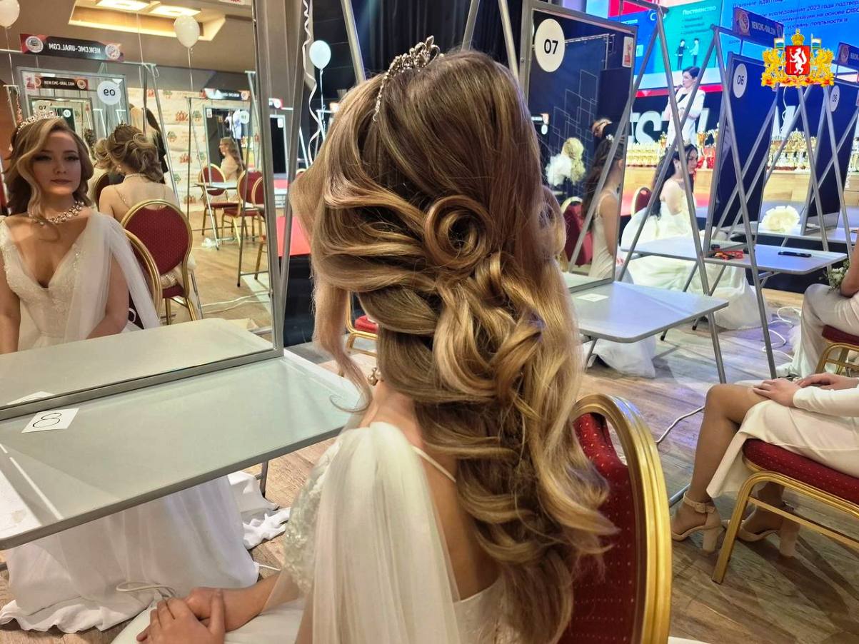 причёска модели на конкурсе