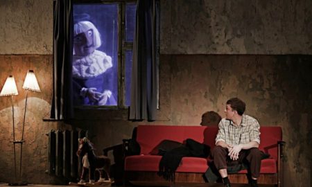 Фрагмент из спектакля о Борисе Рыжем