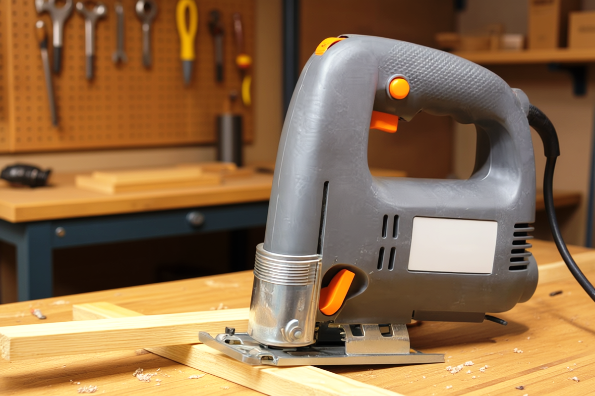 электролобзик на верстаке