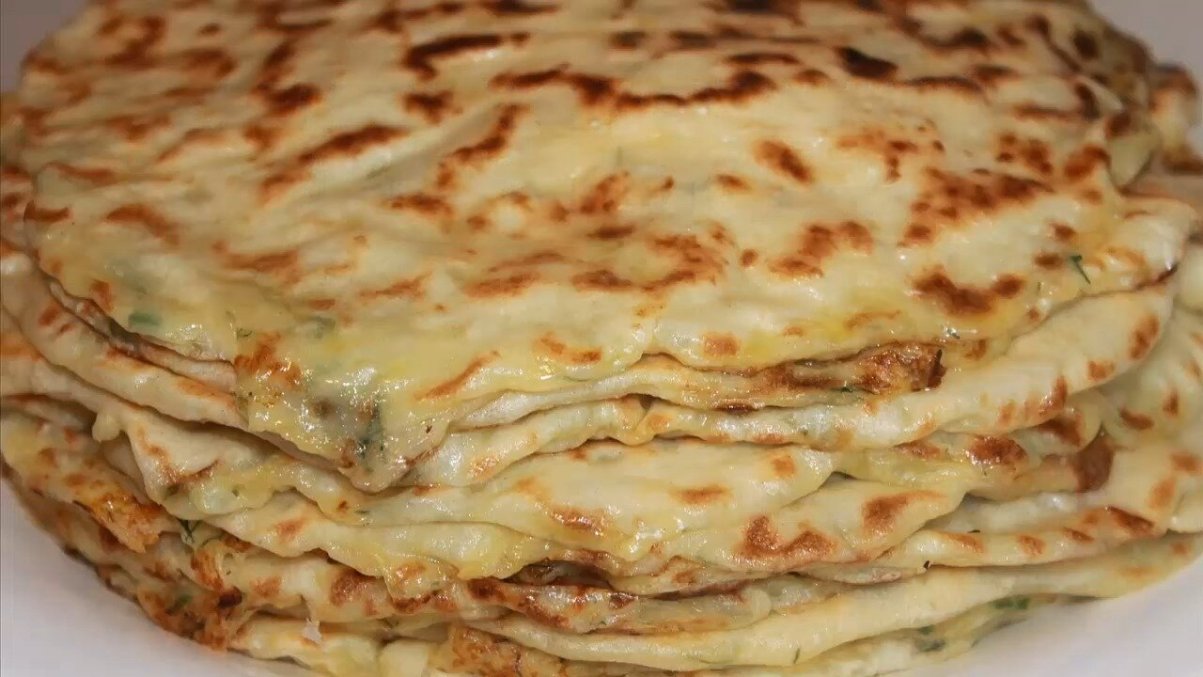 тонкие лепёшки с картофелем