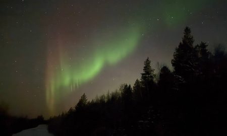 северное сияние в Териберке