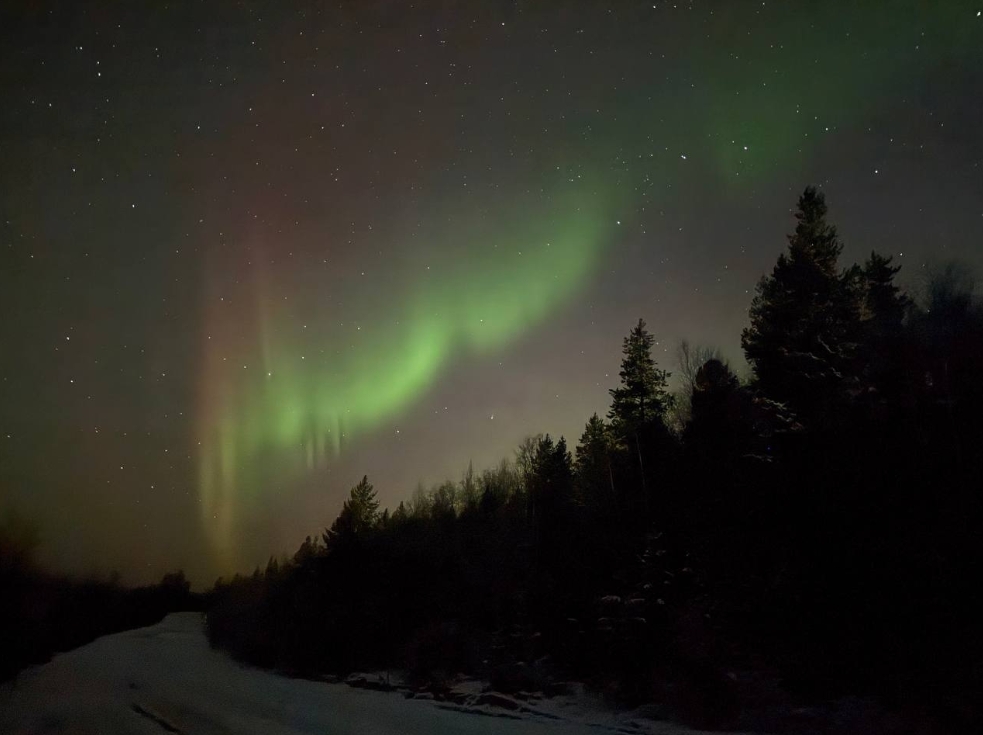 северное сияние в Териберке