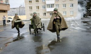 Участники игры «Зарница»