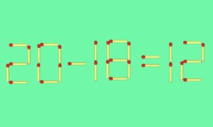 Из спичек сделан пример