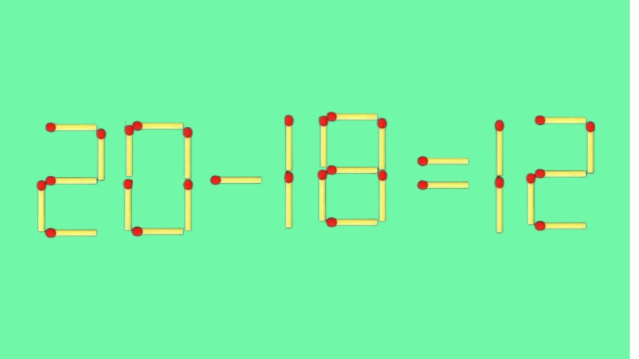 Из спичек сделан пример