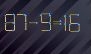 Пример сделан из спичек