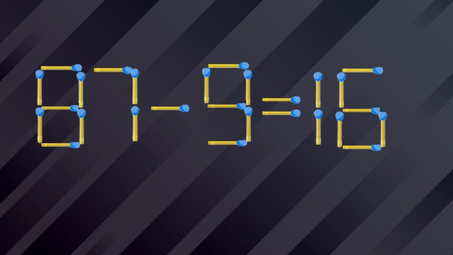 Пример сделан из спичек