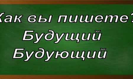 правописание слова будущий
