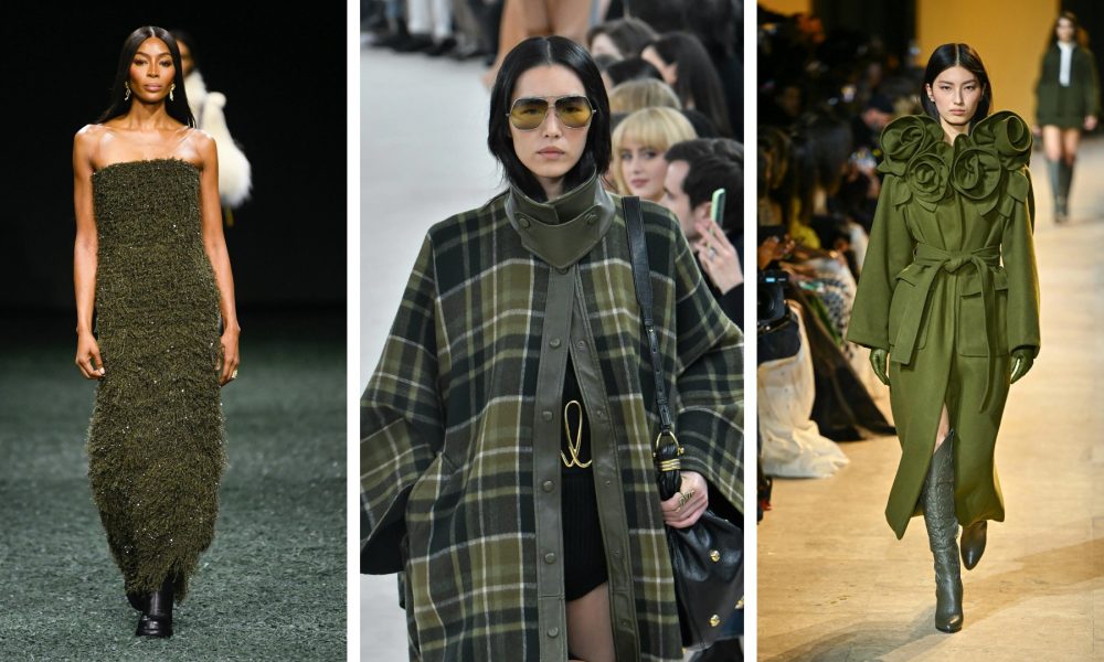 Оливковый с черным