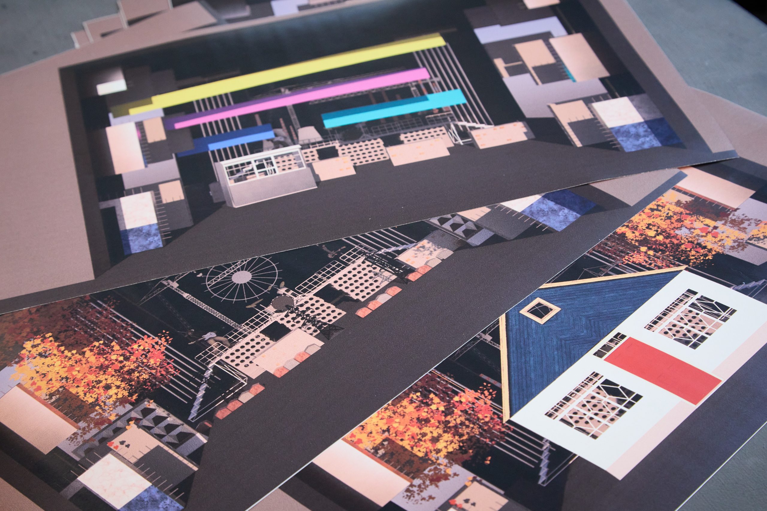 Декорации к мюзиклу про "Чайф"