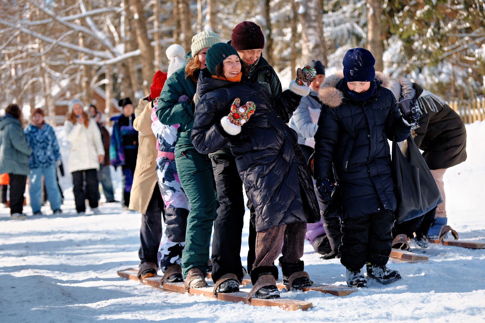 люди в парке
