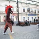 Аниматор на улице Вагнера в Екатеринбурге