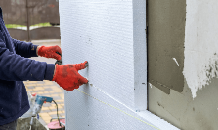 утепление дома пенопластом