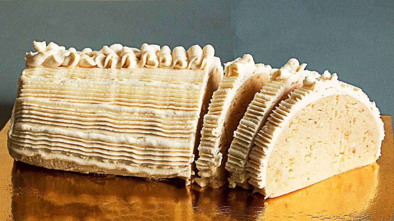 торт "Сливочное полено"