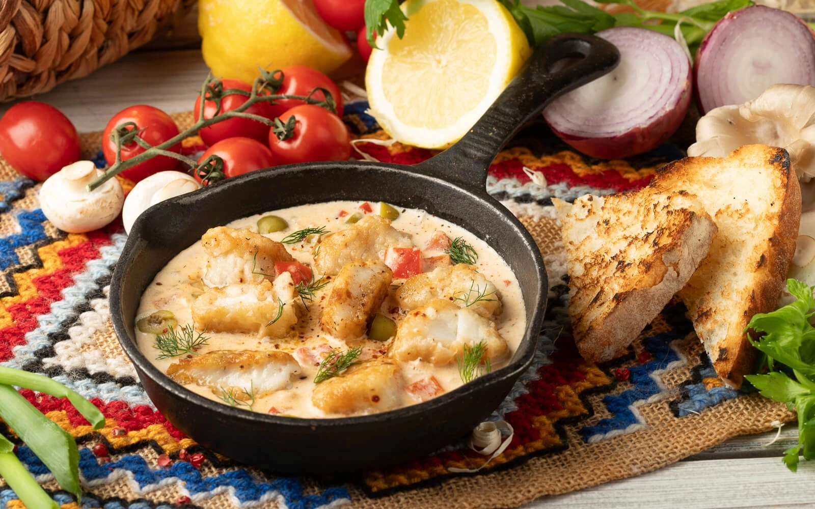 судак в соусе