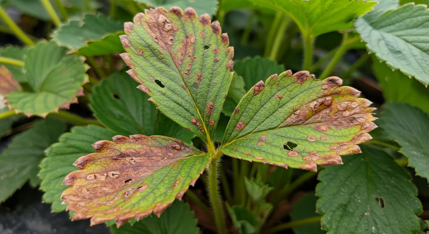 лист клубники