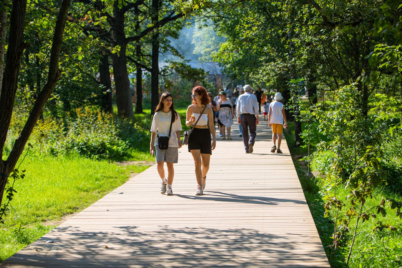 Прогулка на природе с друзьями