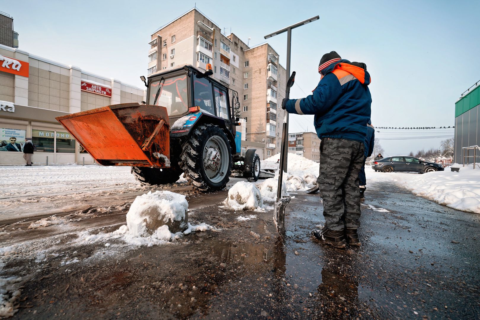 Уборка снега с улиц