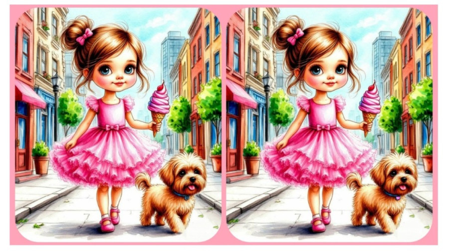 Девочка идет с собакой