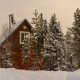 Загородный дом зимой