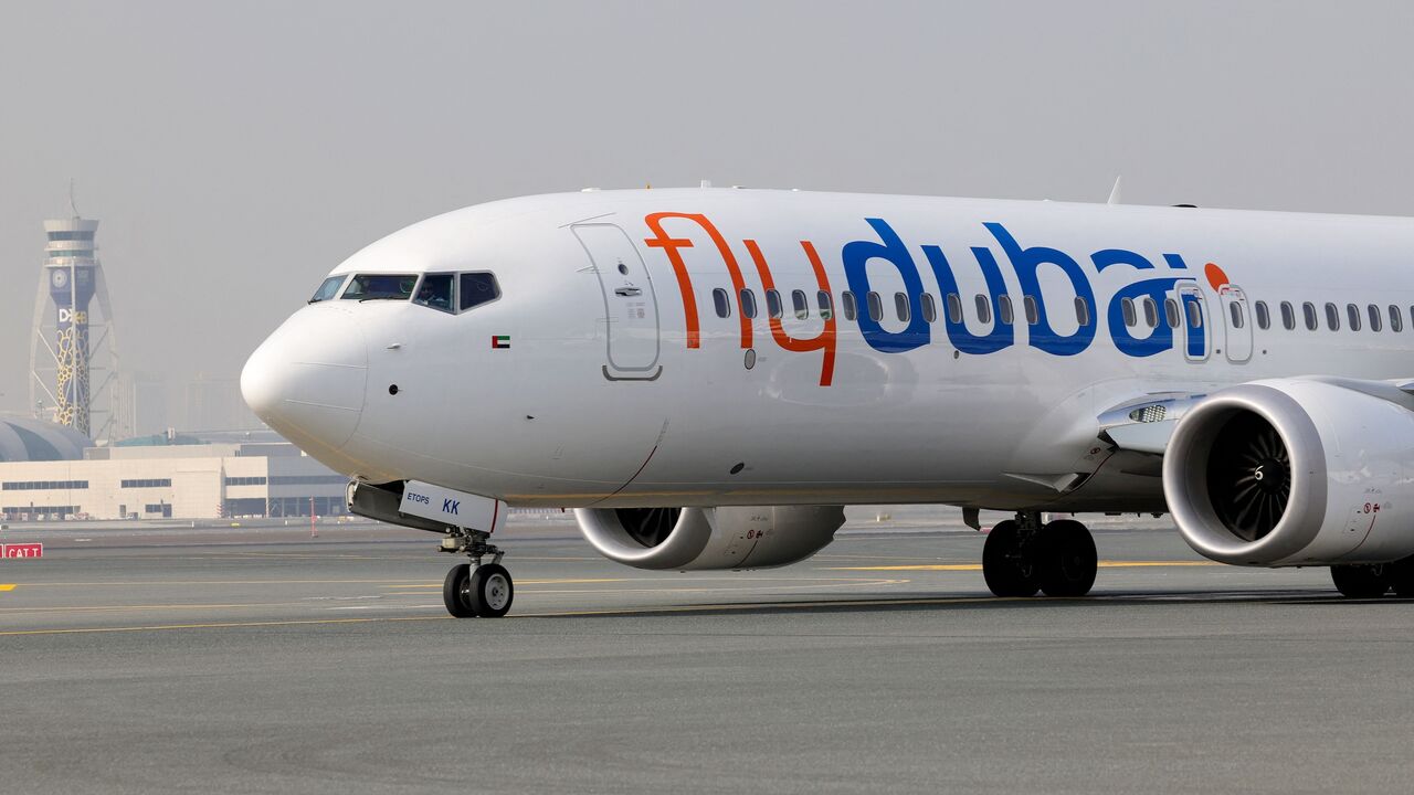 Самолёт авиакомпании FlyDubai.