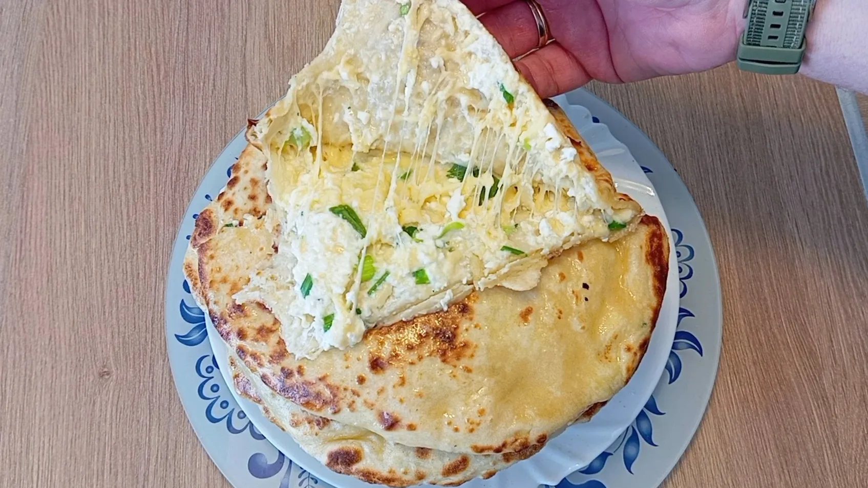 Лепешка с творогом