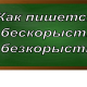 правописание слова бескорыстный