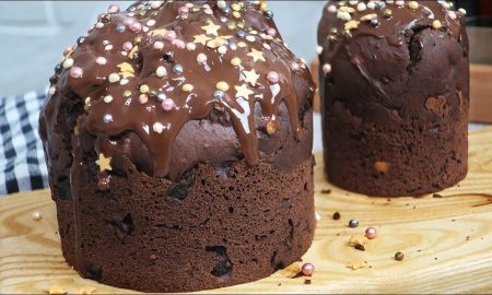 шоколадный пасхальный кулич