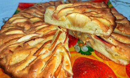 пирог с яблоками